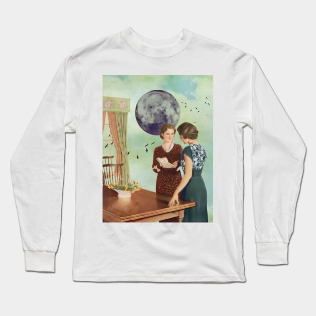 Just A Reminder - Surreal/Collage Art Long Sleeve T-Shirt by DIGOUTTHESKY